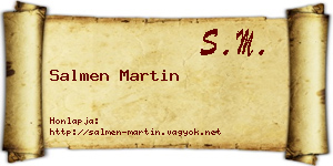 Salmen Martin névjegykártya